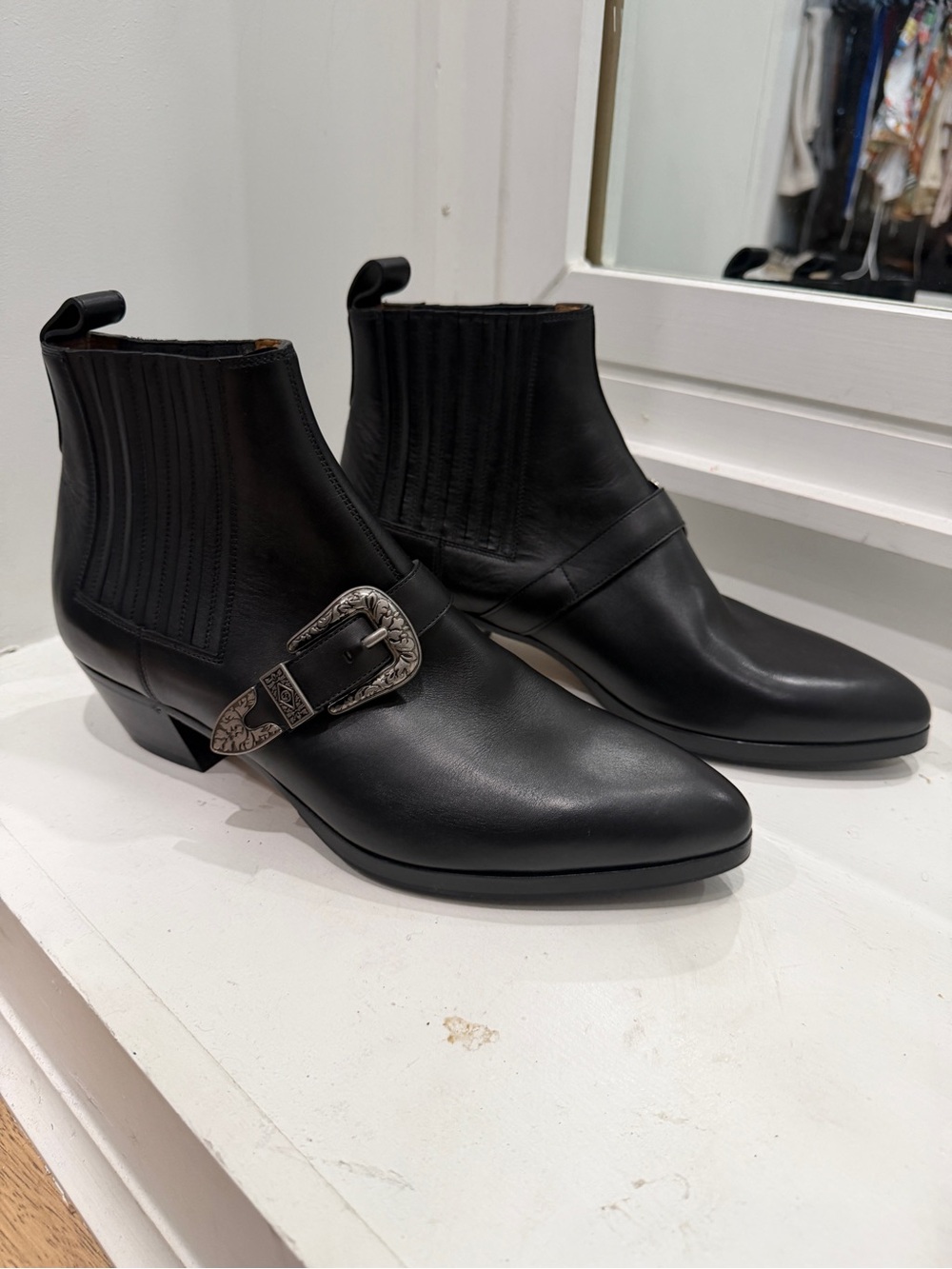 Gucci Zahara front buckle boots